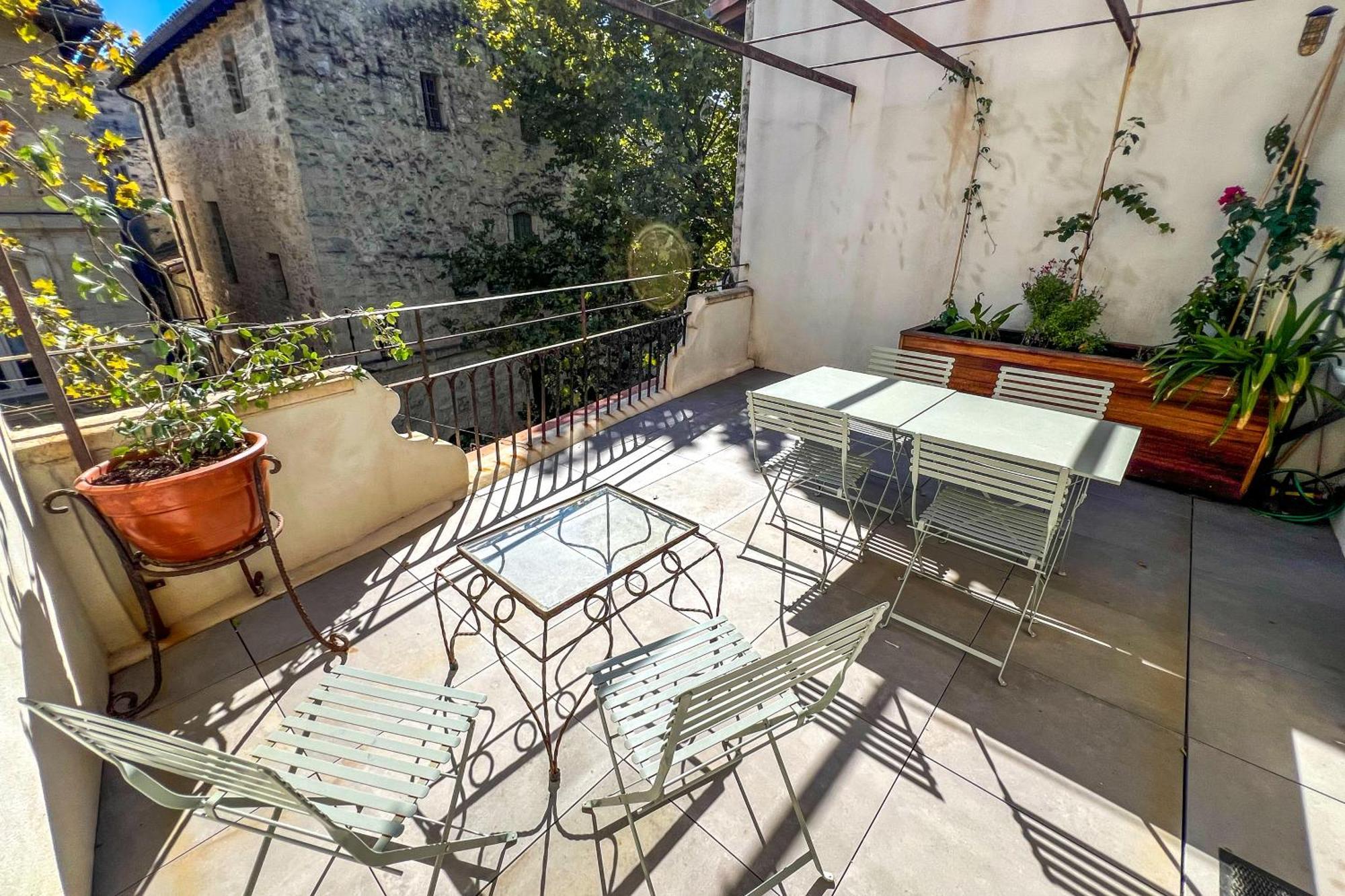 Ac - Private Exterior - Duplex Quartier Des Artistes Daire Avinyon Dış mekan fotoğraf